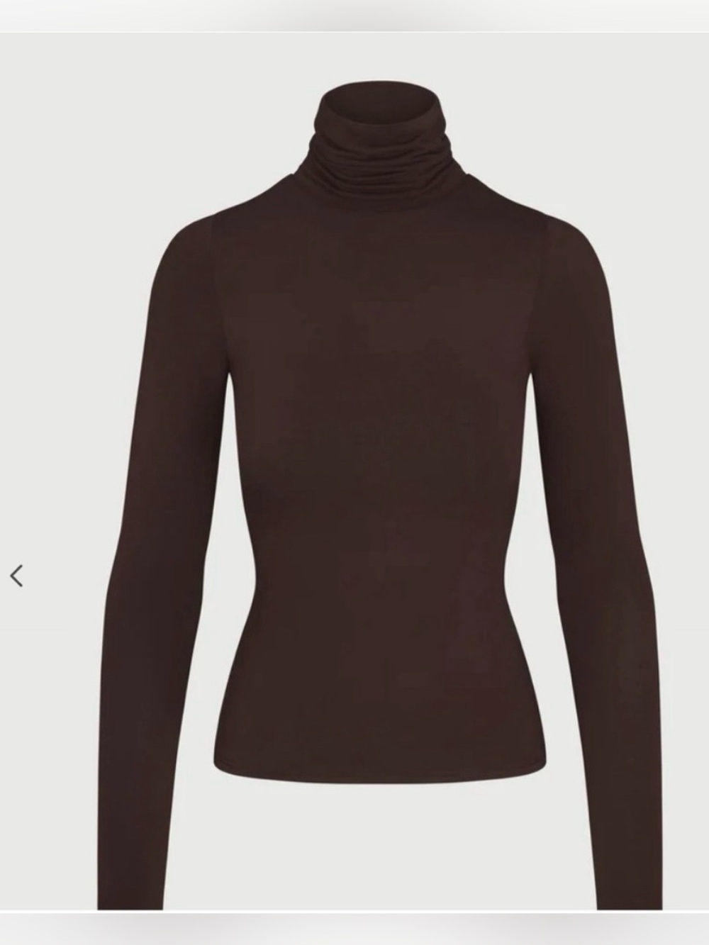 NWT Naked Wardrobe NW Turtleneck Long Sleeve Chocolate